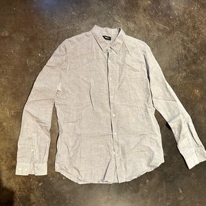 Theory Linen Shirt Grey Large